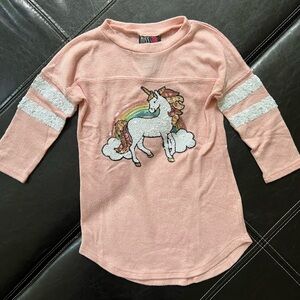 Miss Chievous - Rose Unicorn 3/4 Sleeve Tee